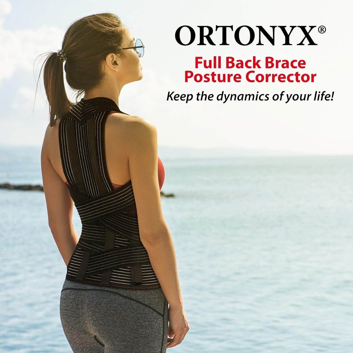 Breathable Back Support Brace for Thoracic Kyphosis & Herniated Discs - Small