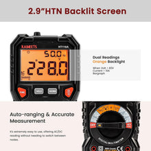 Load image into Gallery viewer, Compact 6000 Counts Digital Multimeter - Battery Operated with Backlight Display