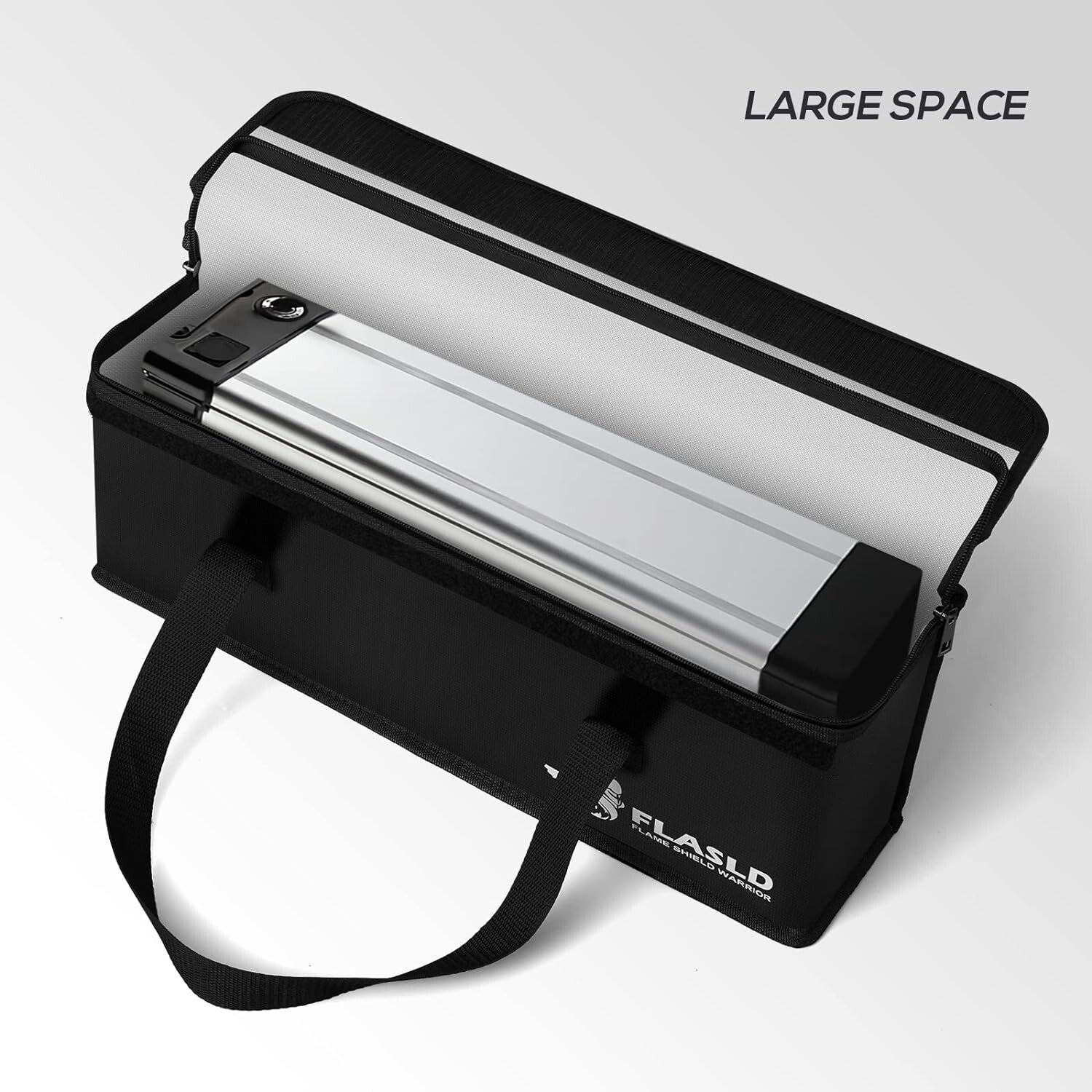 2-Pack Fireproof Lipo Battery Bag for Safely Storing Ebike Accessories - 19.3...