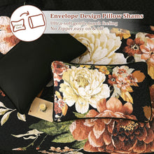 Load image into Gallery viewer, Queen Size 3-Piece Botanical Floral Quilt Set - Lightweight Reversible Coverlet