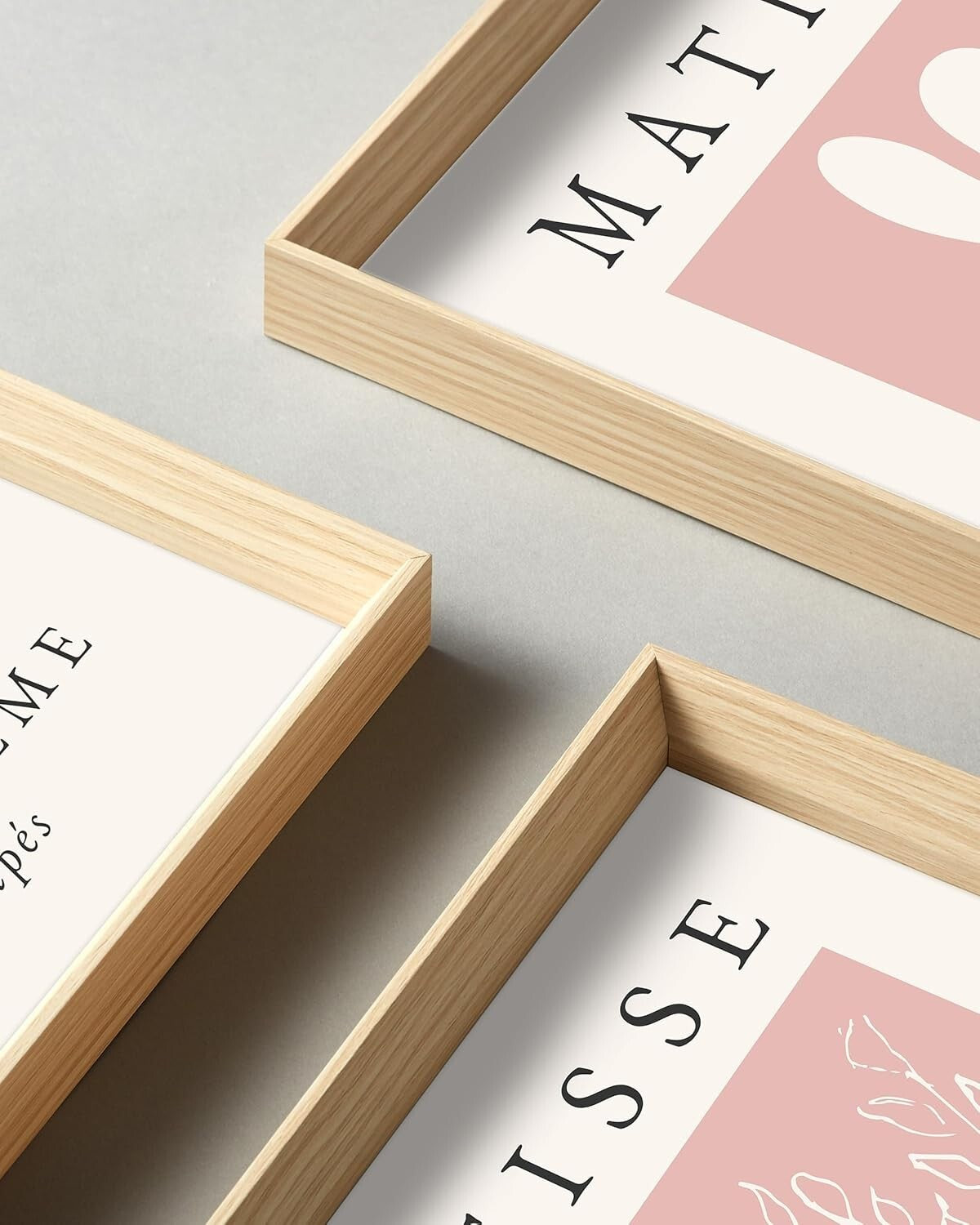 Elegant Framed Matisse Prints - Pink Canvas Decor for Bedroom & Living Room