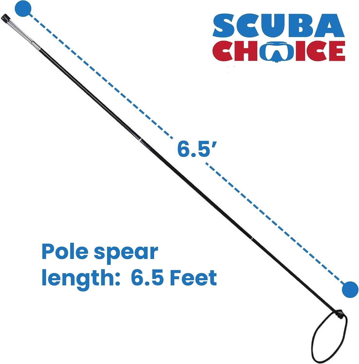 Portable 3-Piece Aluminum Spear with Lionfish Tip – Perfect for Divers on the Go