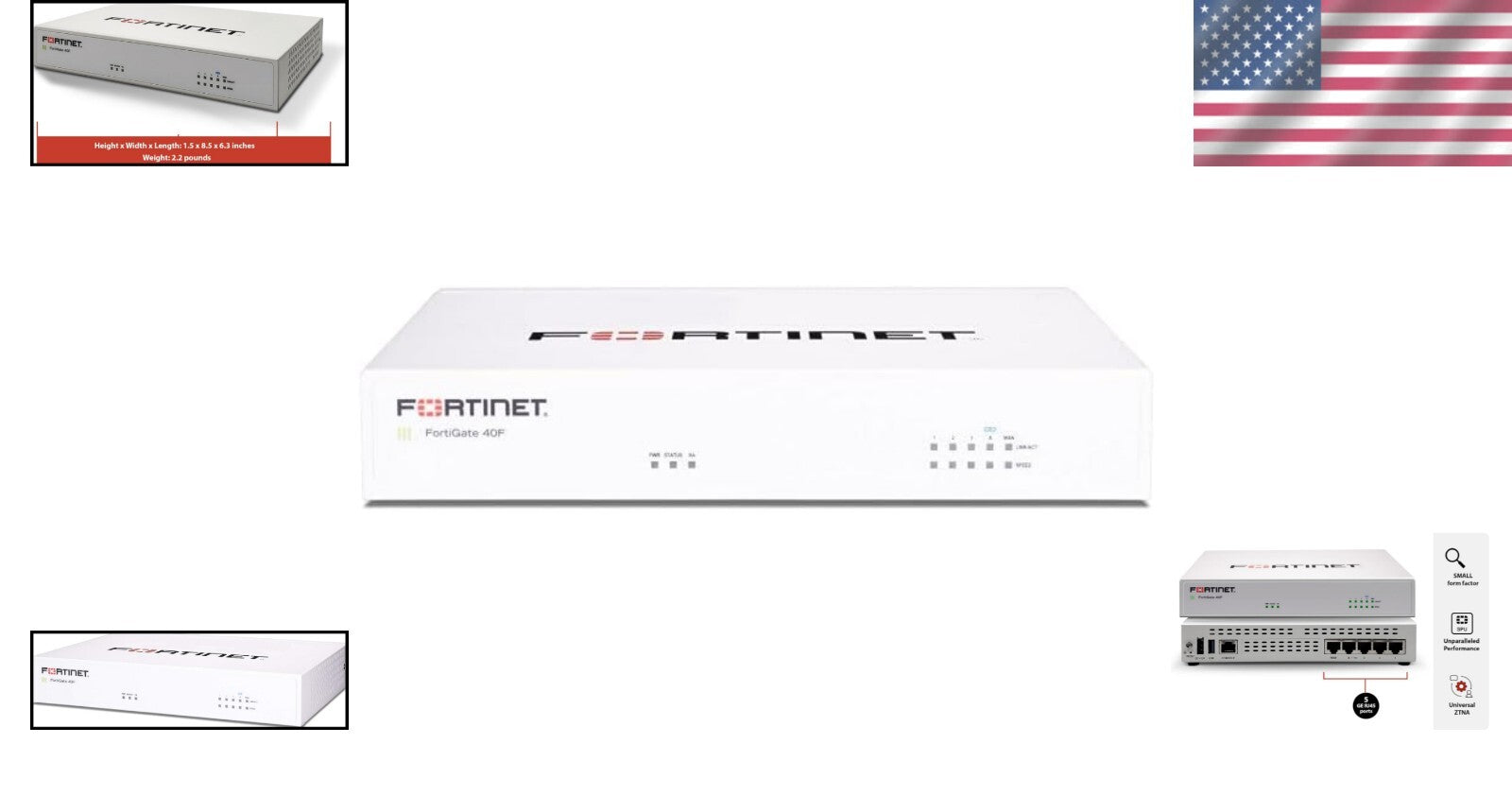Compact FortiGate Security Appliance with FortiCare & Unified Threat Protection