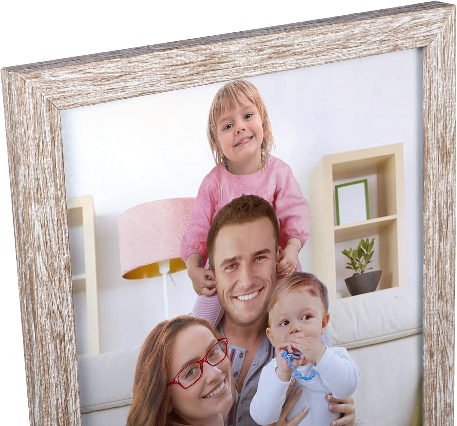 Gallery Wall-Ready Set of 12 Rustic 8x10 Picture Frames - Easy Display Options