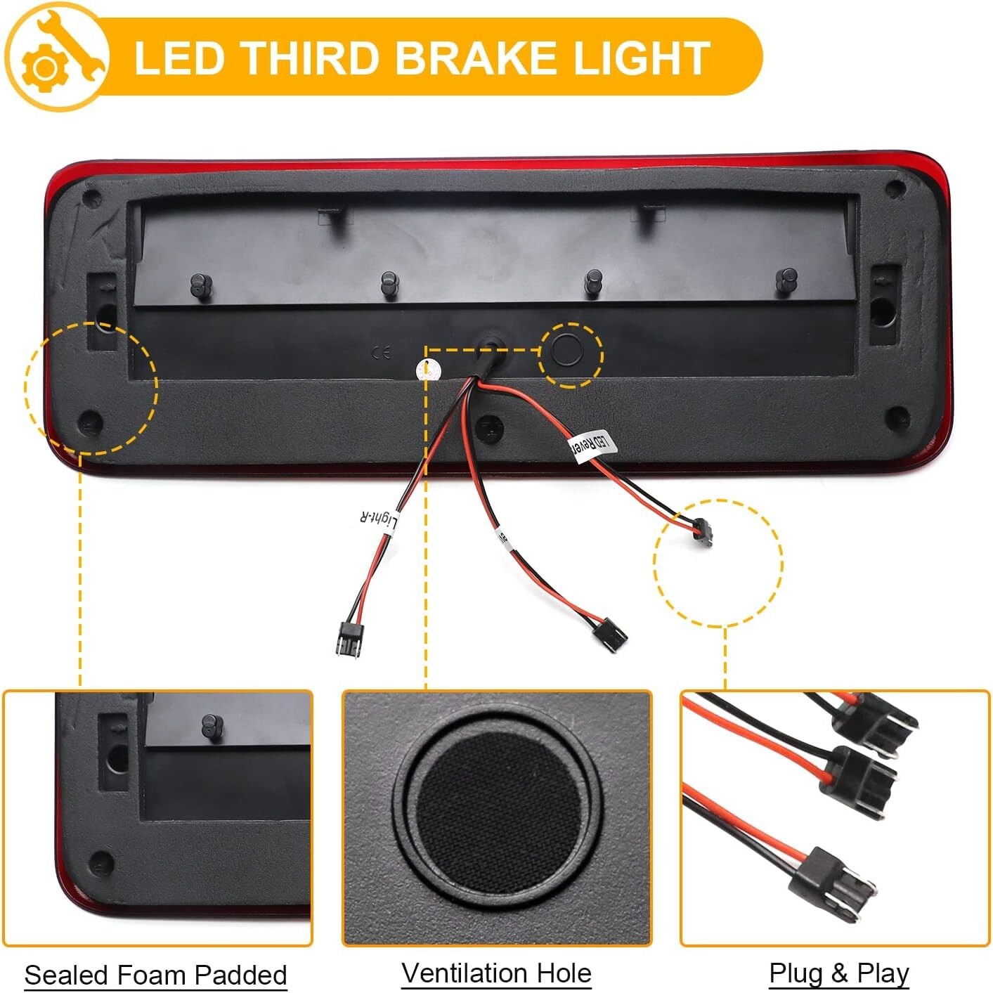 SMD LED Third Brake Light for F150 & Explorer - Modern Look, Quick Installation