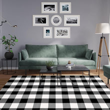 Load image into Gallery viewer, Durable Cotton Buffalo Plaid Doormat, 72x48 Inches - Water-Resistant &amp; Easy Care