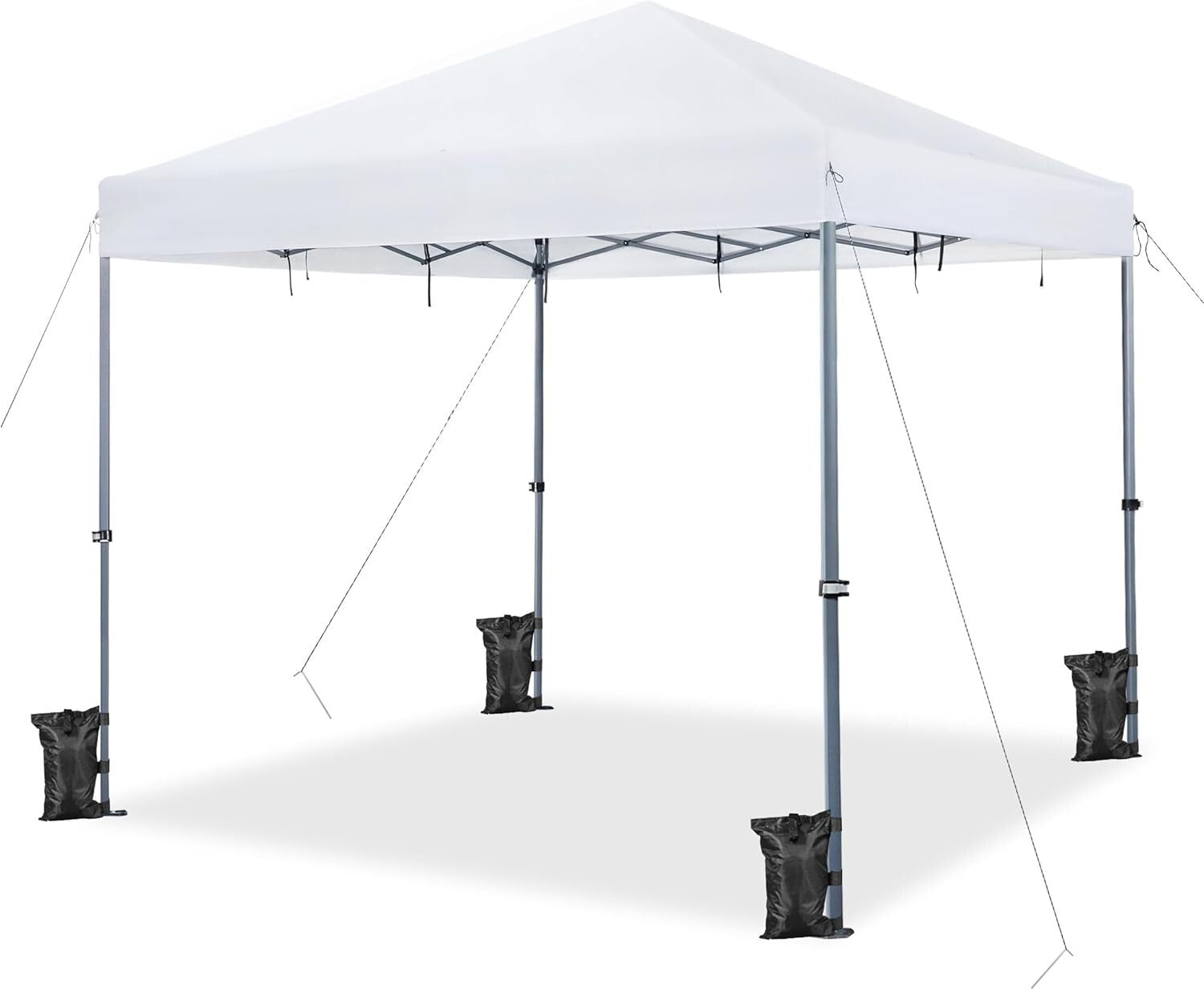 Instant 12x12 Gazebo Canopy with Roller Bag & Four Sandbags for Convenient Setup