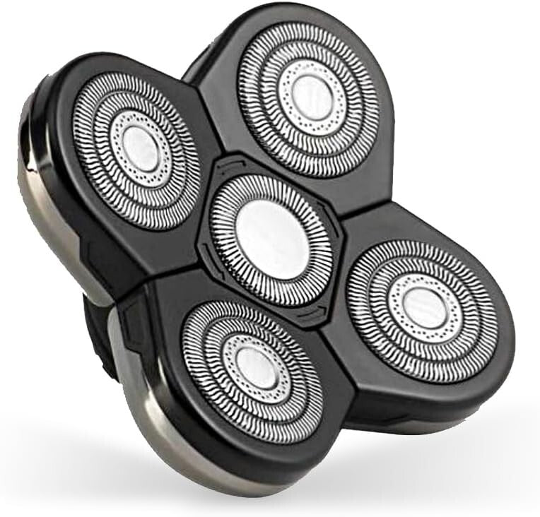 Efficient Replacement Shaver Head - Flexible Blades for Perfect Shaving Contours