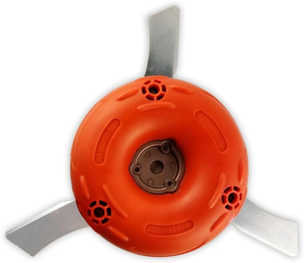 Durable Metal Blade Trimmer Head with 3" Cutting Width - Compatible Attachment
