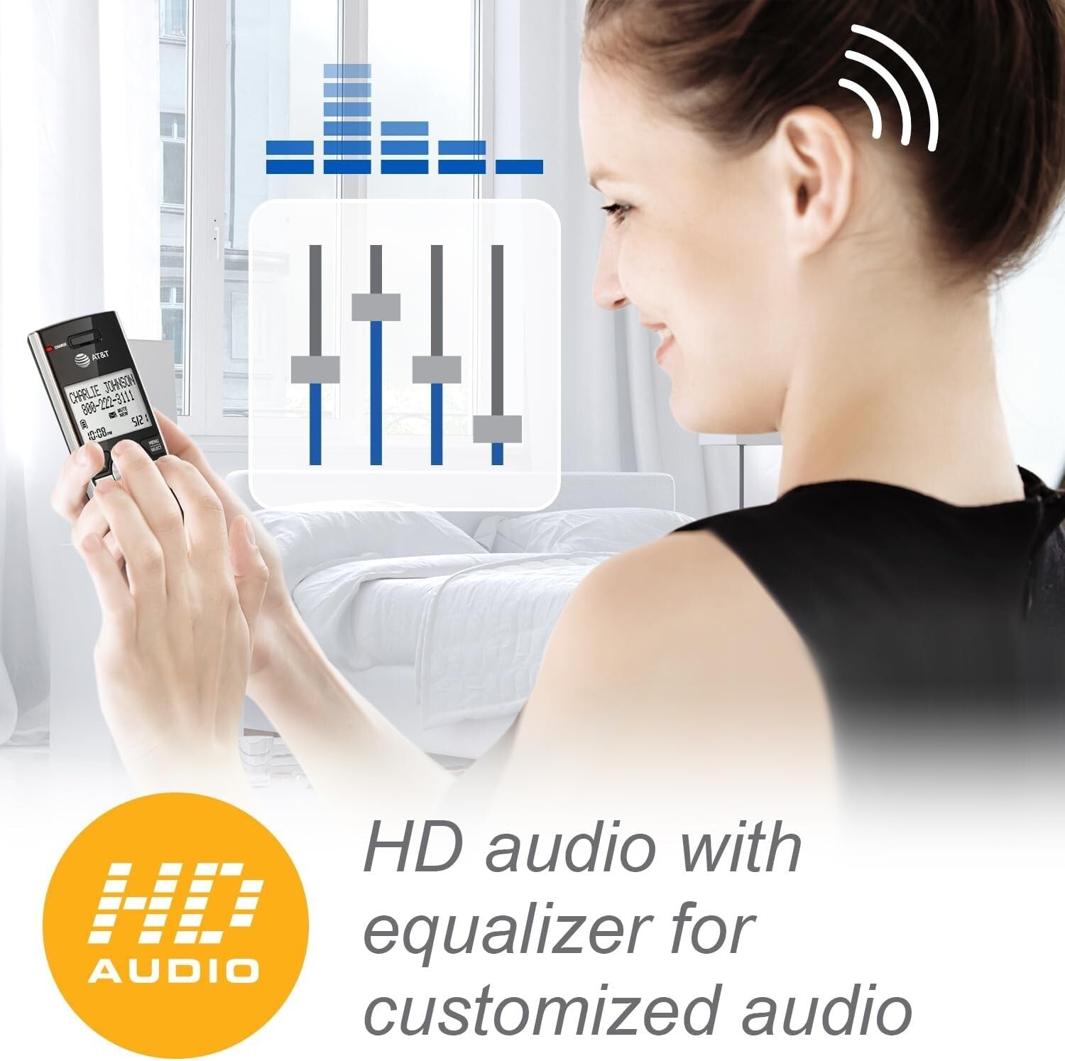 Deluxe DECT 6.0 Cordless Phone System with Digital Answering & Intercom Feature