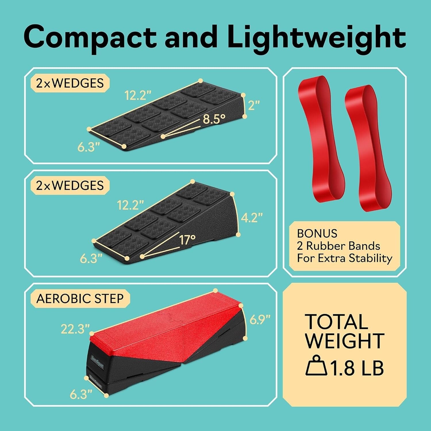 Calf Stretcher & Squat Wedge Block - Innovative Exercise Solution for All Levels