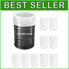 Load image into Gallery viewer, BPA Free Heavy Duty 55 Gallon Clear Drum Liners - 10 Count Kitchen Essential