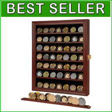 Load image into Gallery viewer, Large Mahogany Collectible Display Shadow Box - Lockable with Removable Shelves