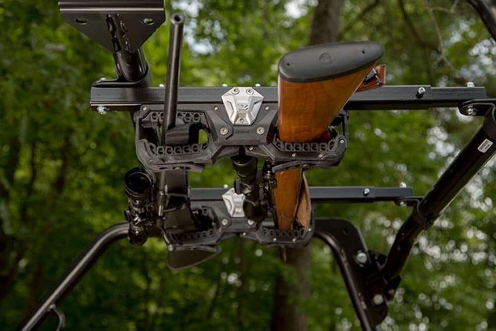 Versatile Overhead Gun Holder for UTVs with Steel Bracket - Fits Multiple Models