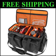 Load image into Gallery viewer, Versatile Travel Gig Bag for DJ Gear with Removable Dividers and Easy Carrying