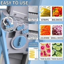 Load image into Gallery viewer, Compact Safe Mandoline Slicer - Dishwasher Safe Vegetable Chopper for Fast Prep