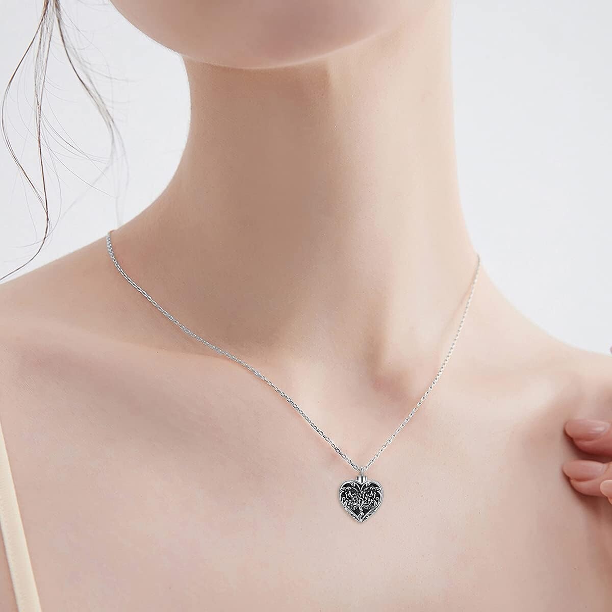 Adjustable Tree of Life Ashes Necklace in Sterling Silver - A Keepsake for All