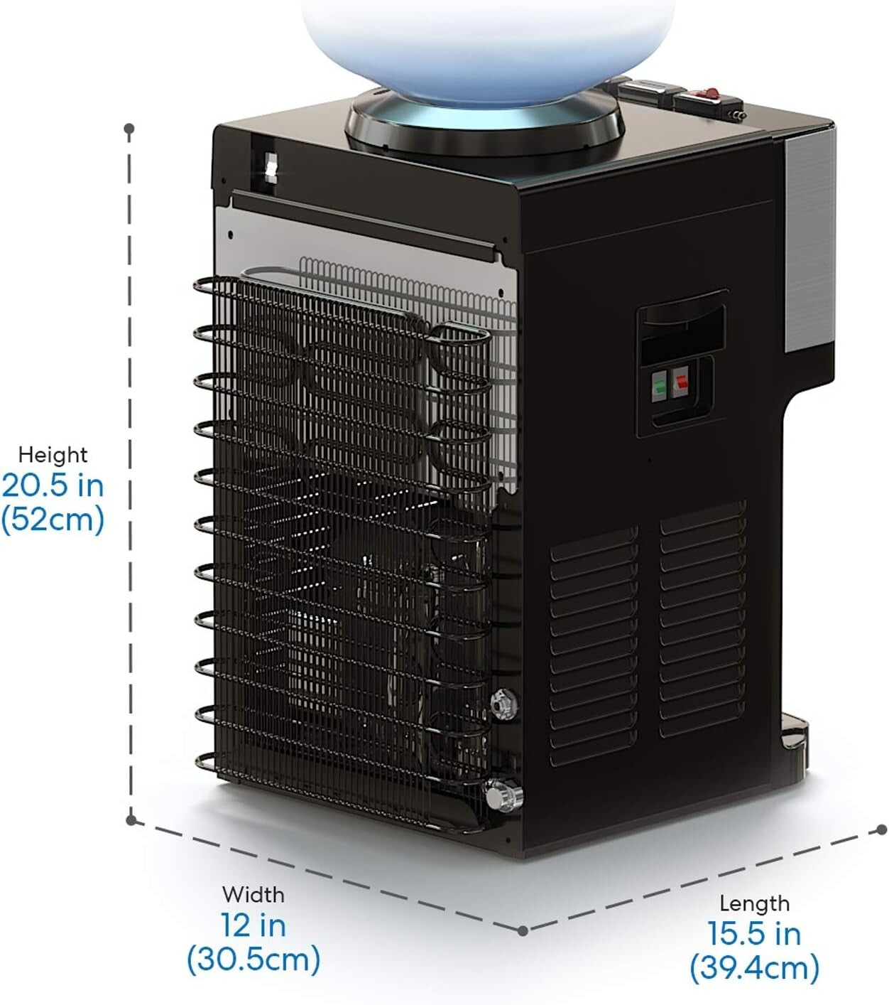 Premium Top Loading Water Dispenser with Removable Tray – 3 Temperature Settings