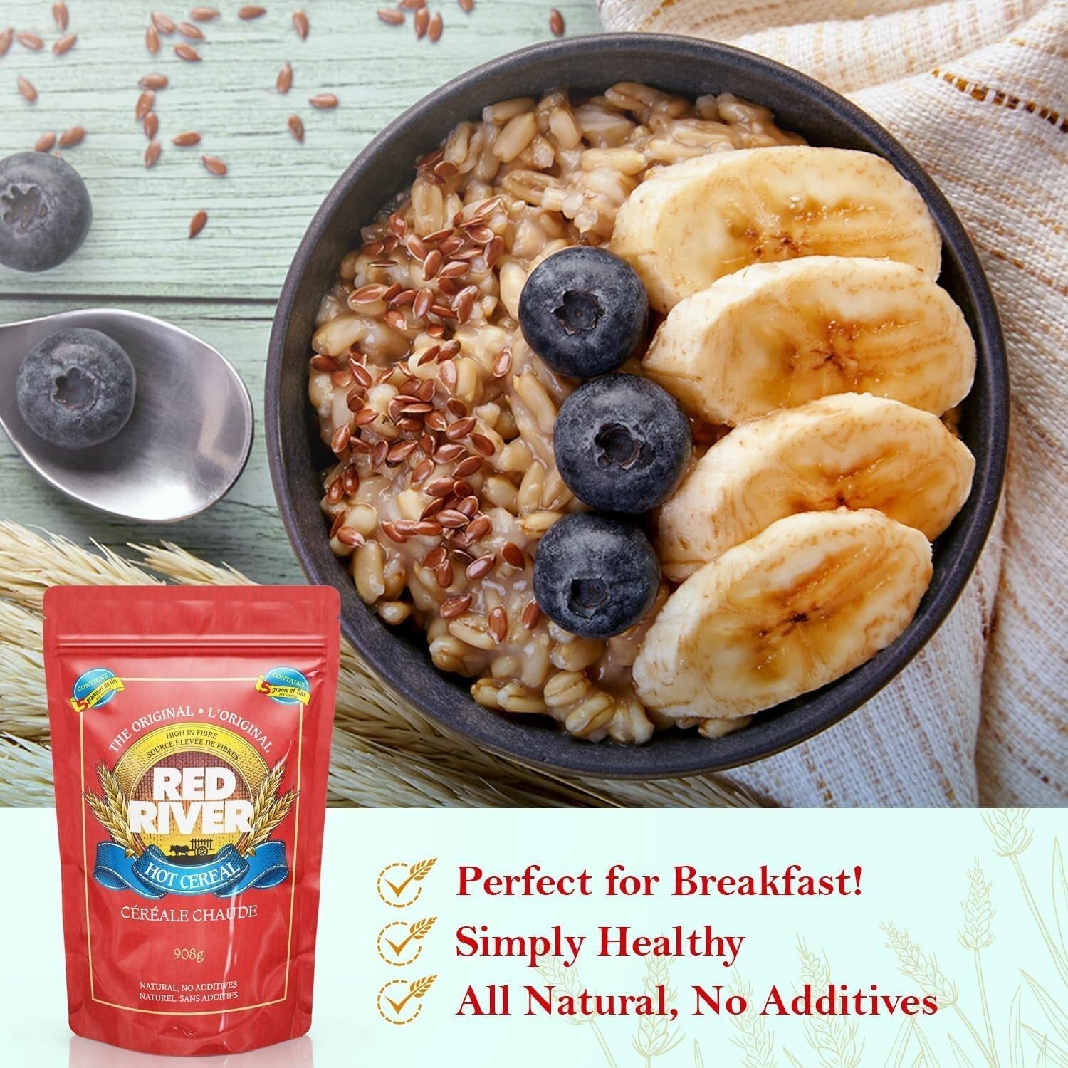 Natural Cracked Wheat Hot Cereal 5-Pack - No Additives, All Canadian