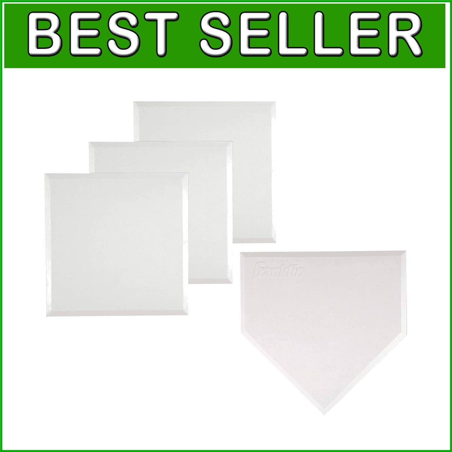 Lightweight Throw-Down Rubber Bases for Baseball, Softball, Kickball Training