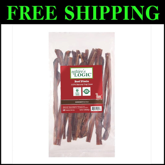 All-Natural 12-Inch Beef Pizzle for Healthy Chewing - For All Breeds