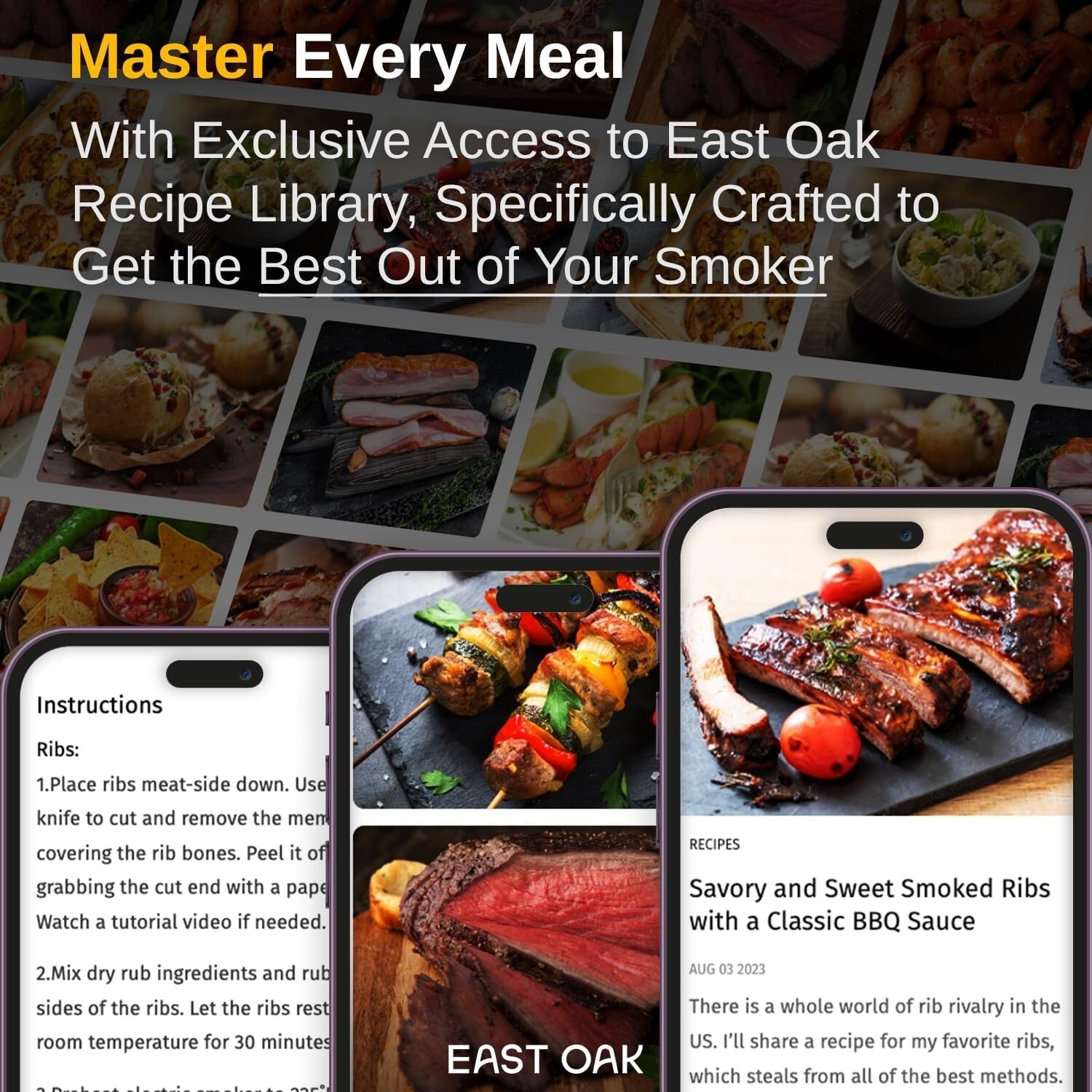 Elegant 30-Inch Electric Smoker with Glass Door & Meat Thermometer - BBQ Delight