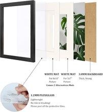 Load image into Gallery viewer, Solid Wood &amp; Plexiglass Gallery Frames - 11x14 with Easy Wall/Tabletop Mounting