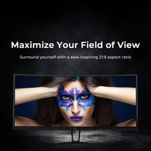 Load image into Gallery viewer, 35-Inch Curved Ultrawide Monitor - Stunning WQHD, 120Hz for Gamers &amp; Creatives