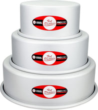 Load image into Gallery viewer, Professional-Grade Aluminum 3-Tier Round Cake Pans - Perfect for Baking Delights