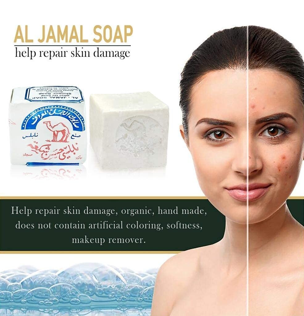 12 Count Organic Virgin Olive Oil Soap Bar from Holy Land - Anti-Aging Treatment