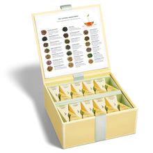 Load image into Gallery viewer, Luxurious Pyramid Infuser Tea Chest - 40 Count Organic Blends for Tea Lovers