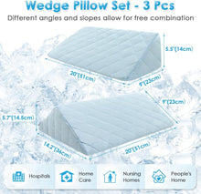 Load image into Gallery viewer, High-Density Foam Wedge Pillow - Perfect for Comfortable Sleep and Recovery