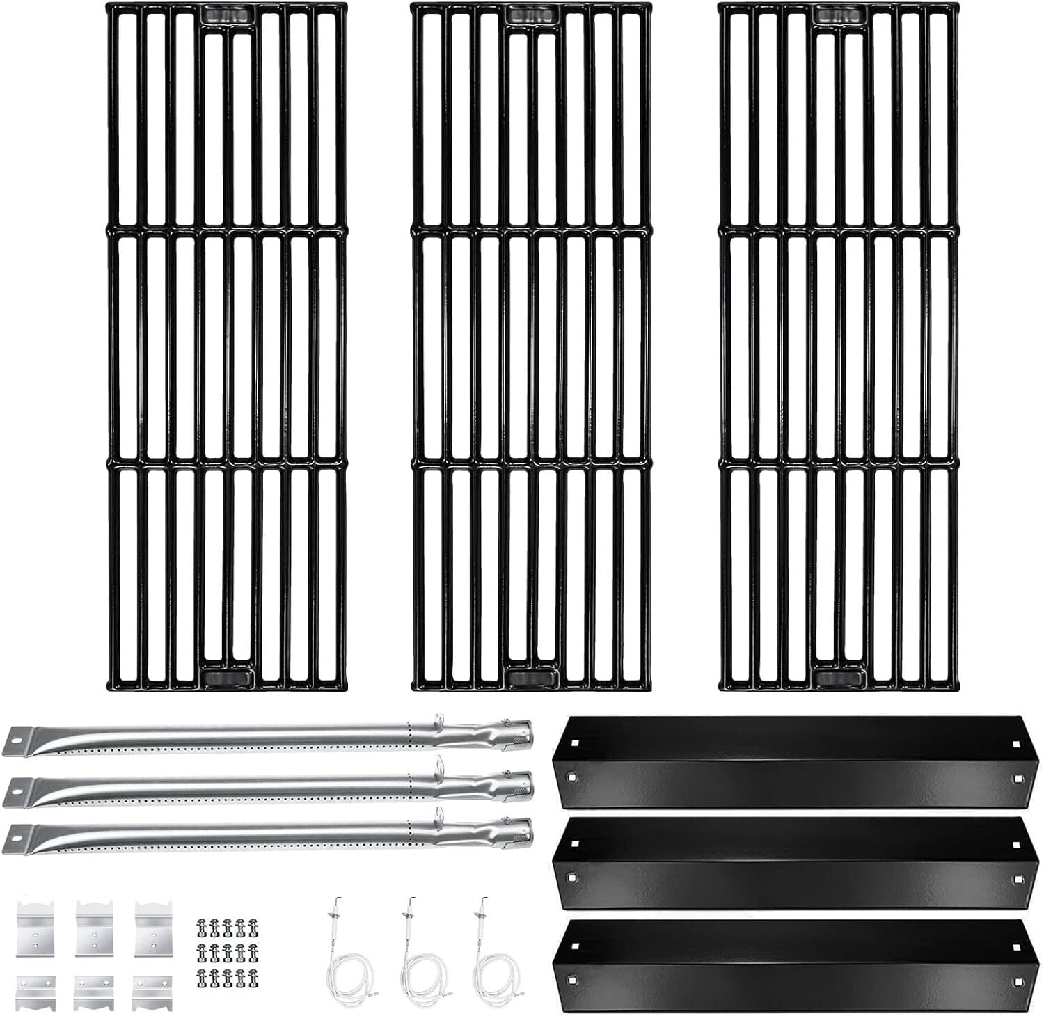 Durable Gas Grill Replacement Kit for Chargriller 4000, 5252 Models - 9 Pieces
