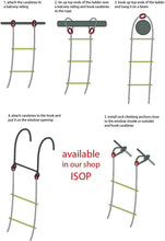 Load image into Gallery viewer, Compact Weather Resistant 8ft Rope Ladder - Ideal for Emergencies &amp; Tree Houses