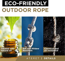 Load image into Gallery viewer, Sturdy 100 Feet Treated Manila Rope, 1 Inch Thick - Flexible &amp; Weather-Resistant