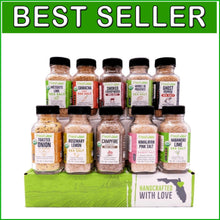 Load image into Gallery viewer, Sampler-Sized Organic Sea Salts - 10 Artisan Blends for Culinary Creativity