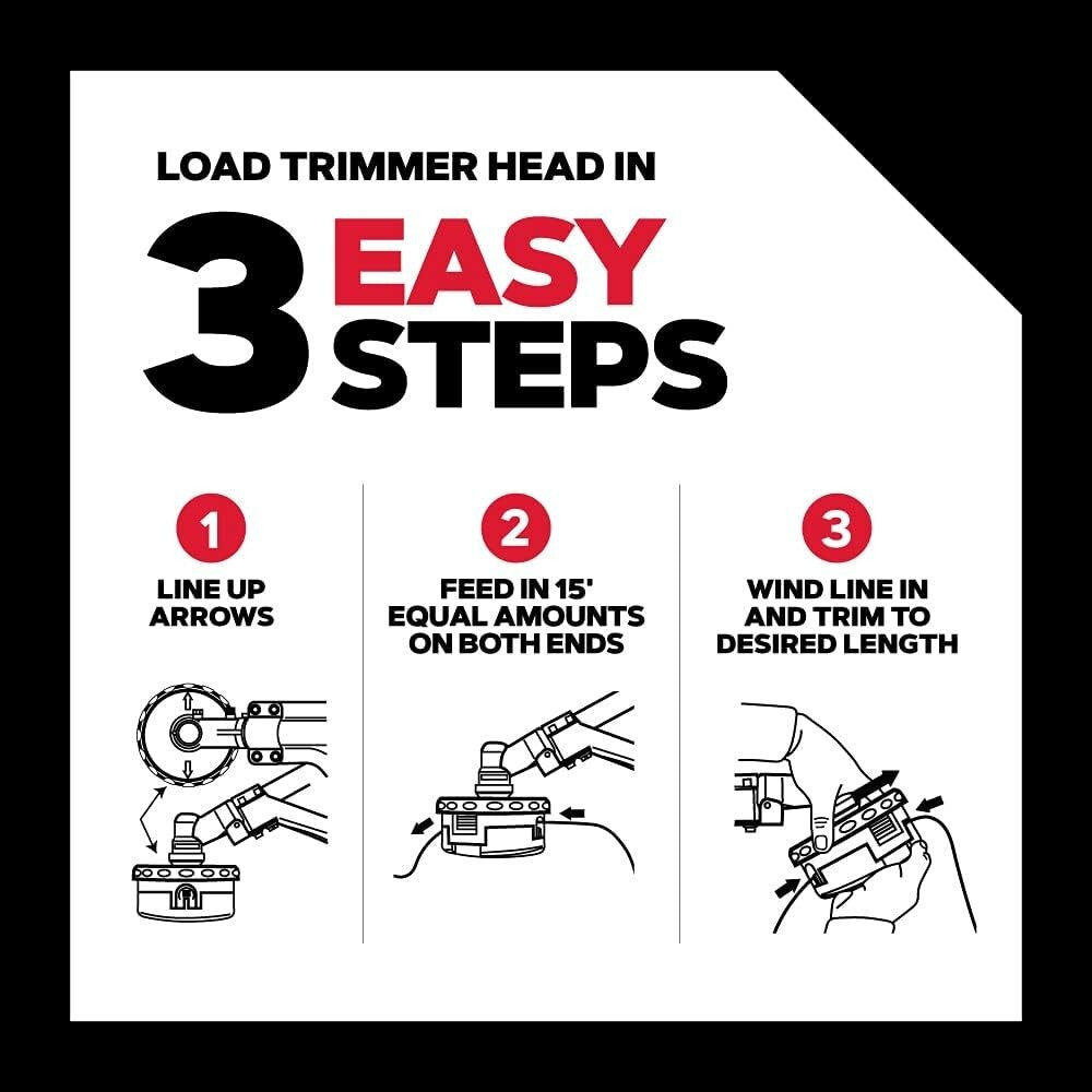 Quick Load 4-1/2" Trimmer Head Replacement - Works with Echo, Stihl, More