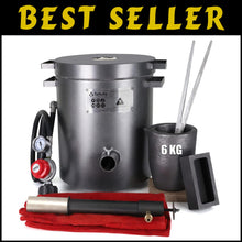 Load image into Gallery viewer, High-Power 6KG Gas Melting Furnace with 30 PSI Regulator &amp; Deluxe Accessories