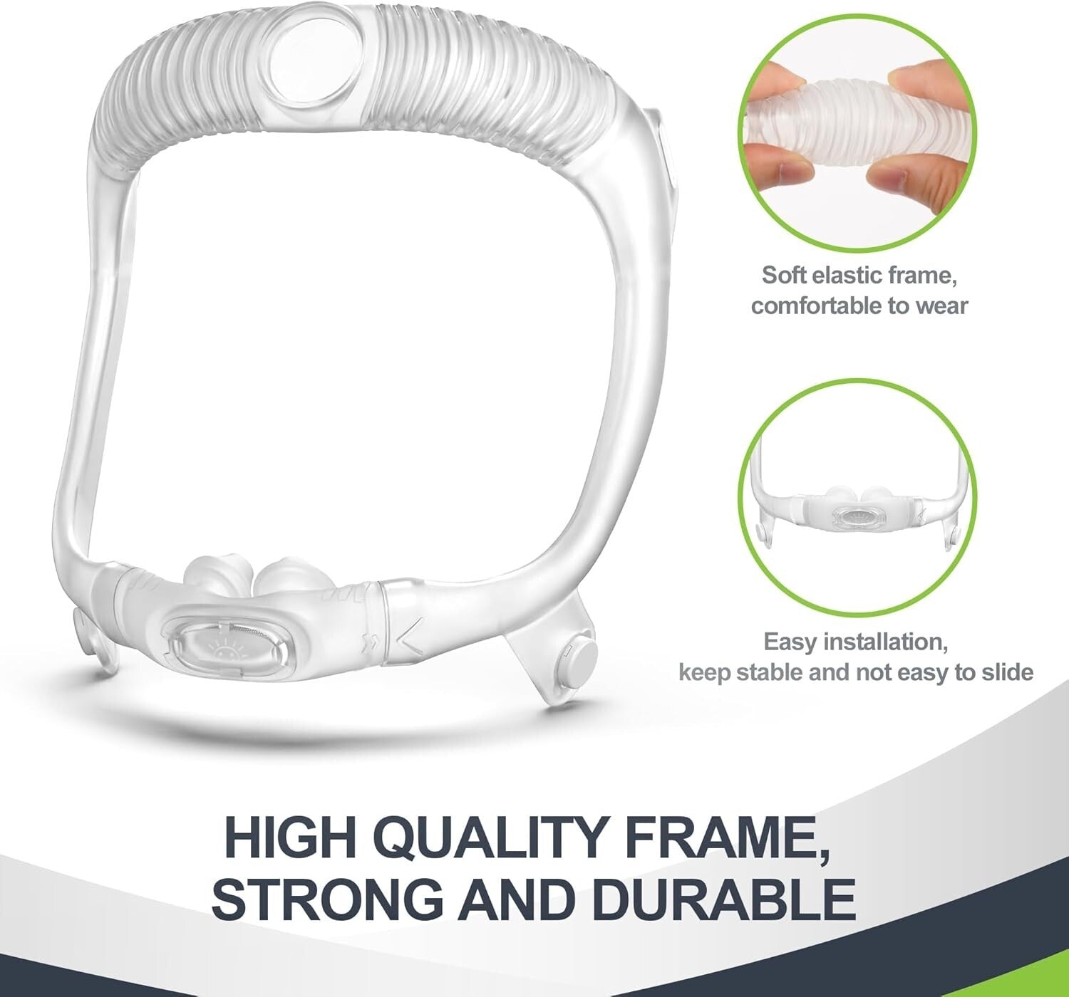 Durable P30i Replacement Set: Universal-Size Nasal Cushion with Magnetic Release