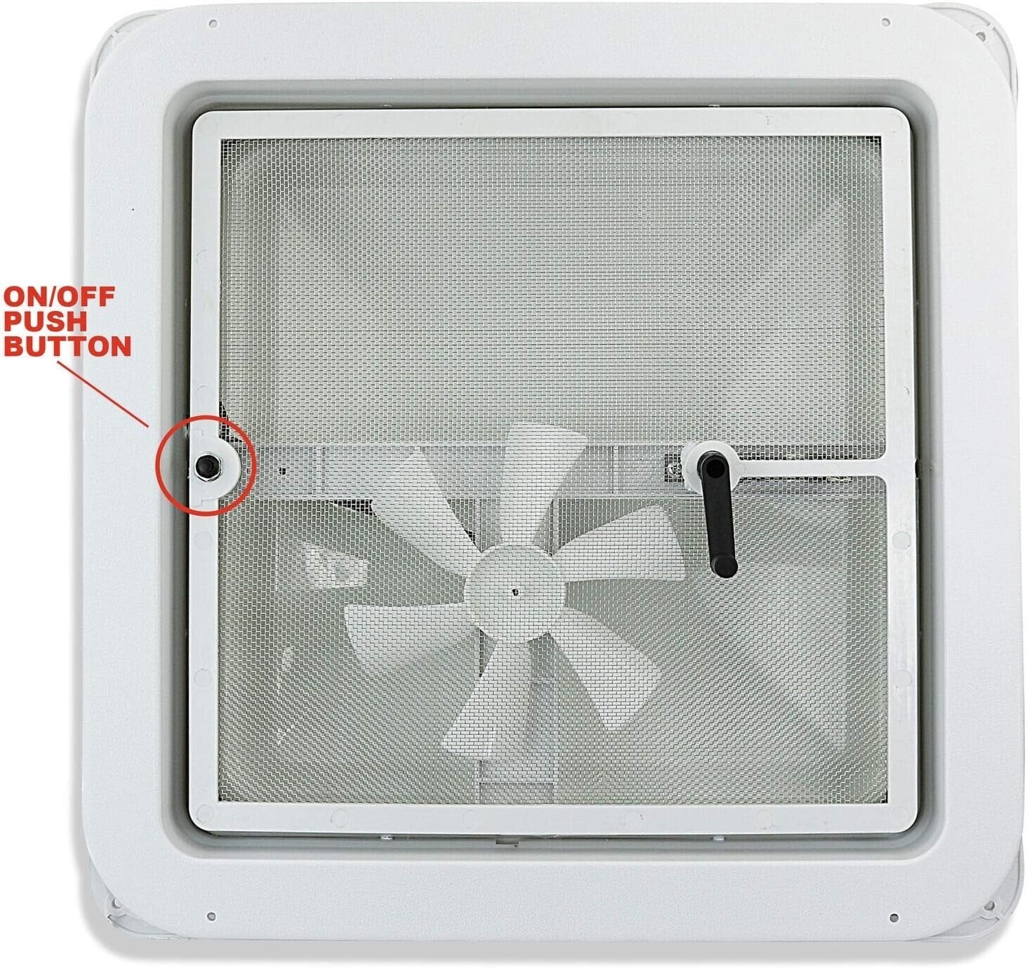 12V Electric RV Roof Vent with 6" Blades - Efficient Airflow & Easy Install
