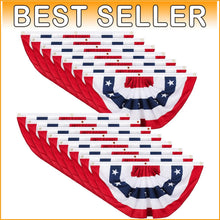 Load image into Gallery viewer, Beautiful Stars and Stripes Party Bunting - Essential for Patriotic Celebrations