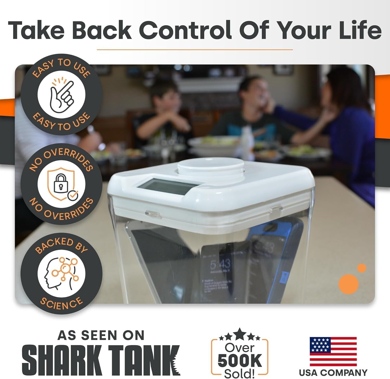 Portable Mini Time-Locking Container for Reinforcing Positive Habits - 3" High