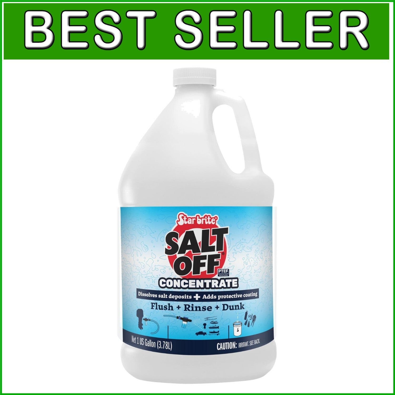 1 Gallon Salt Off Concentrate - Effective Marine Engine Flush & Surface Cleaner