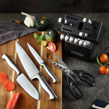 Load image into Gallery viewer, High-Quality 15-Piece Kitchen Knife Block Set with German Stainless Steel Blades
