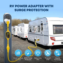 Load image into Gallery viewer, Surge Protection RV Adapter: 50 Amp to 30 Amp with Circuit Analyzer &amp; Plugin