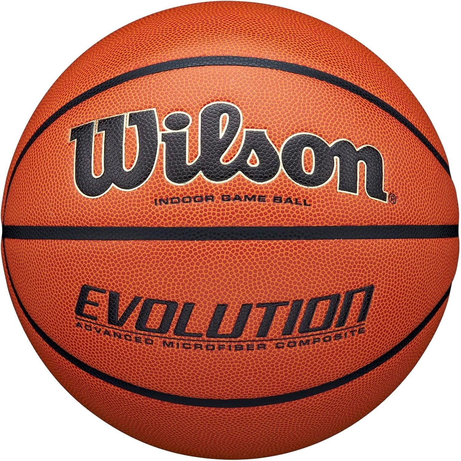 Evolution Indoor Basketball - Size 6, Exceptional Grip & Control - NFHS Approved