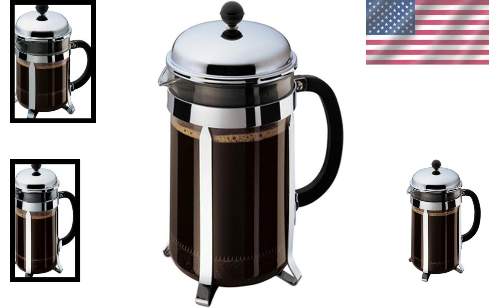 Classic 51oz French Press Coffee Maker - Made in Portugal, Easy Brew Experience