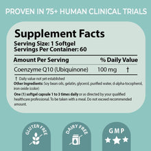 Load image into Gallery viewer, The Original 100mg CoQ10 Softgels – Essential Antioxidant for Energy &amp; Fertility