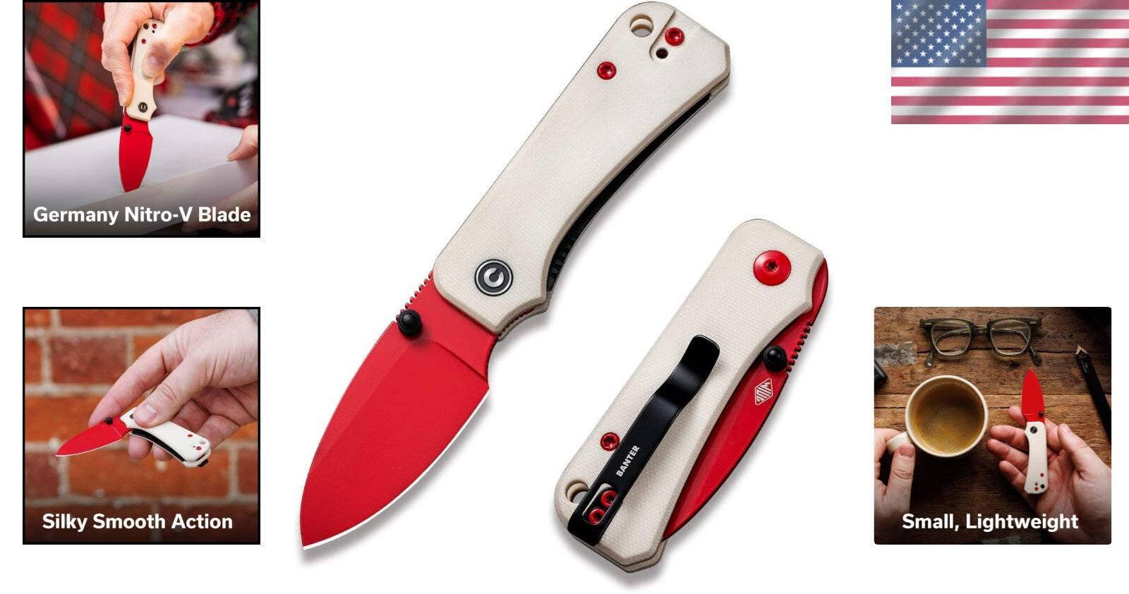 Ben Petersen's Lightweight Baby Banter Folding Knife - Perfect for Everyday Use