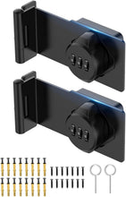 Load image into Gallery viewer, Zinc Alloy Password Hasps - Versatile Security Locks for Cabinets, Gates &amp; More